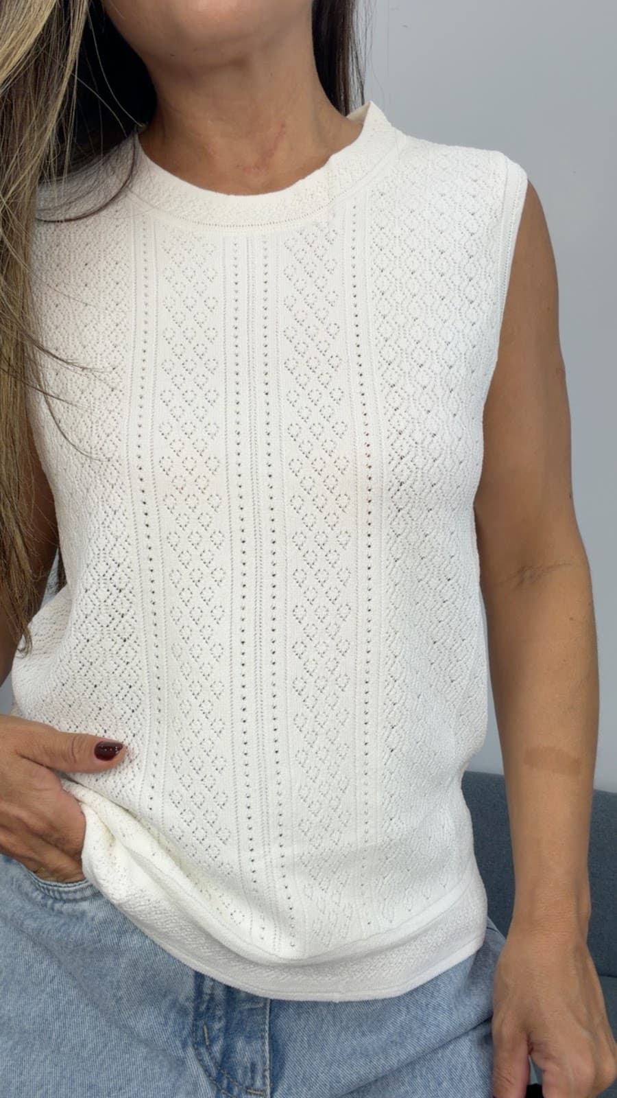 Blusa Tricô Cavada