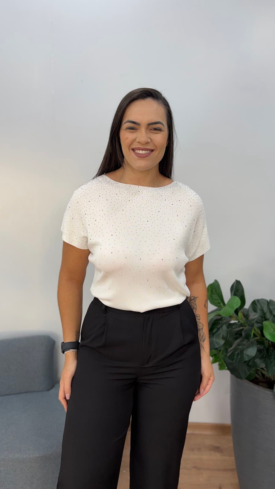 Blusa Plus Size com Brilho
