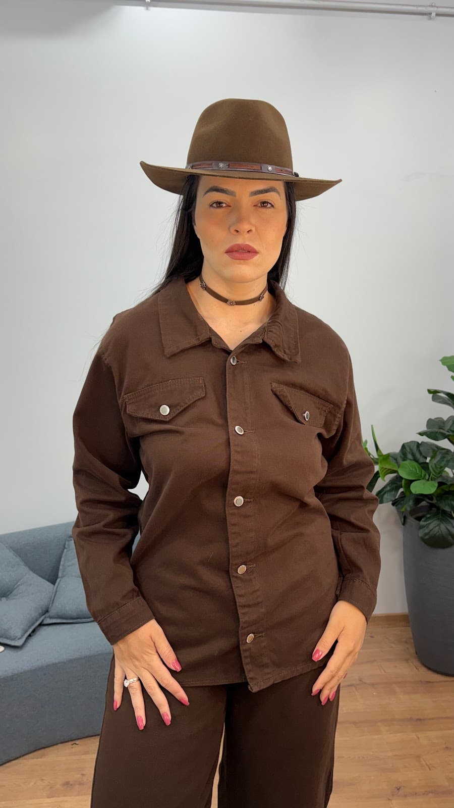 Camisa Jaqueta Sarja